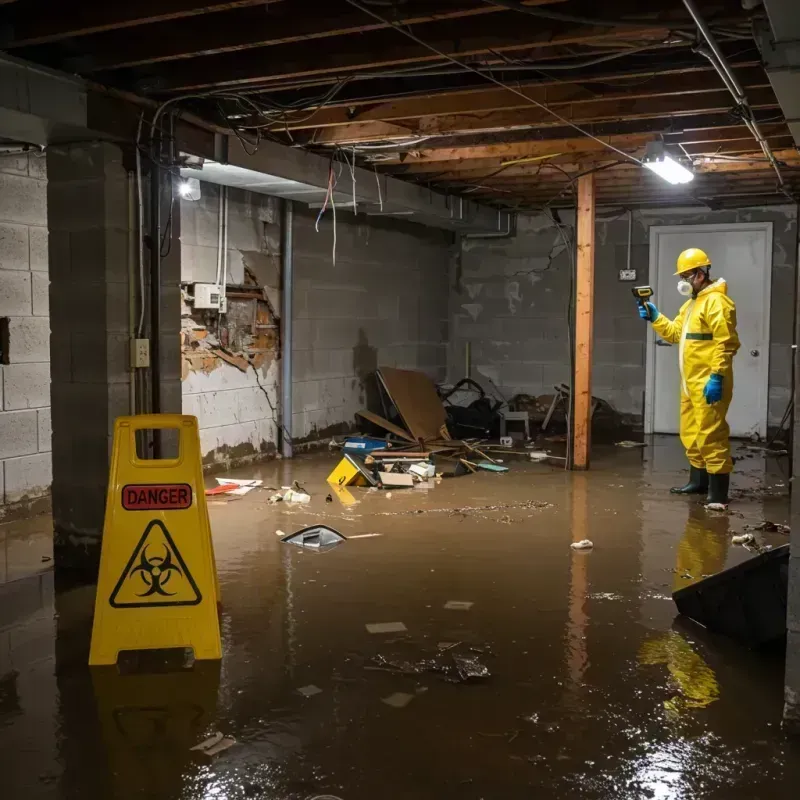 Flooded Basement Electrical Hazard in Savannah, MO Property